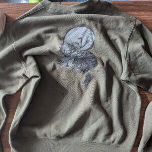 [New] Uniqlo Japanese Art from Museum of Fine Arts Sweatshirt Green Size S